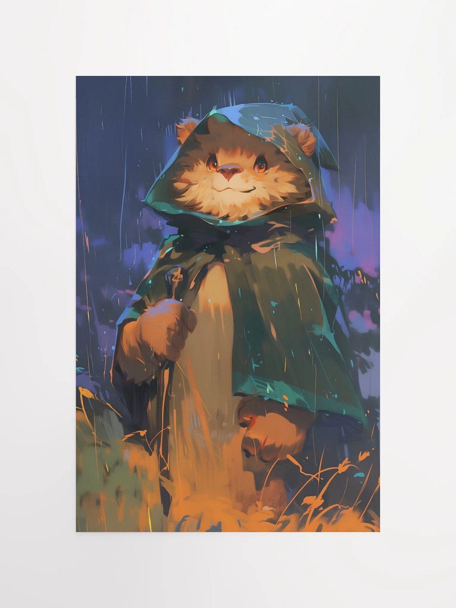 Bear in the Rain Enhanced Poster product image (4)