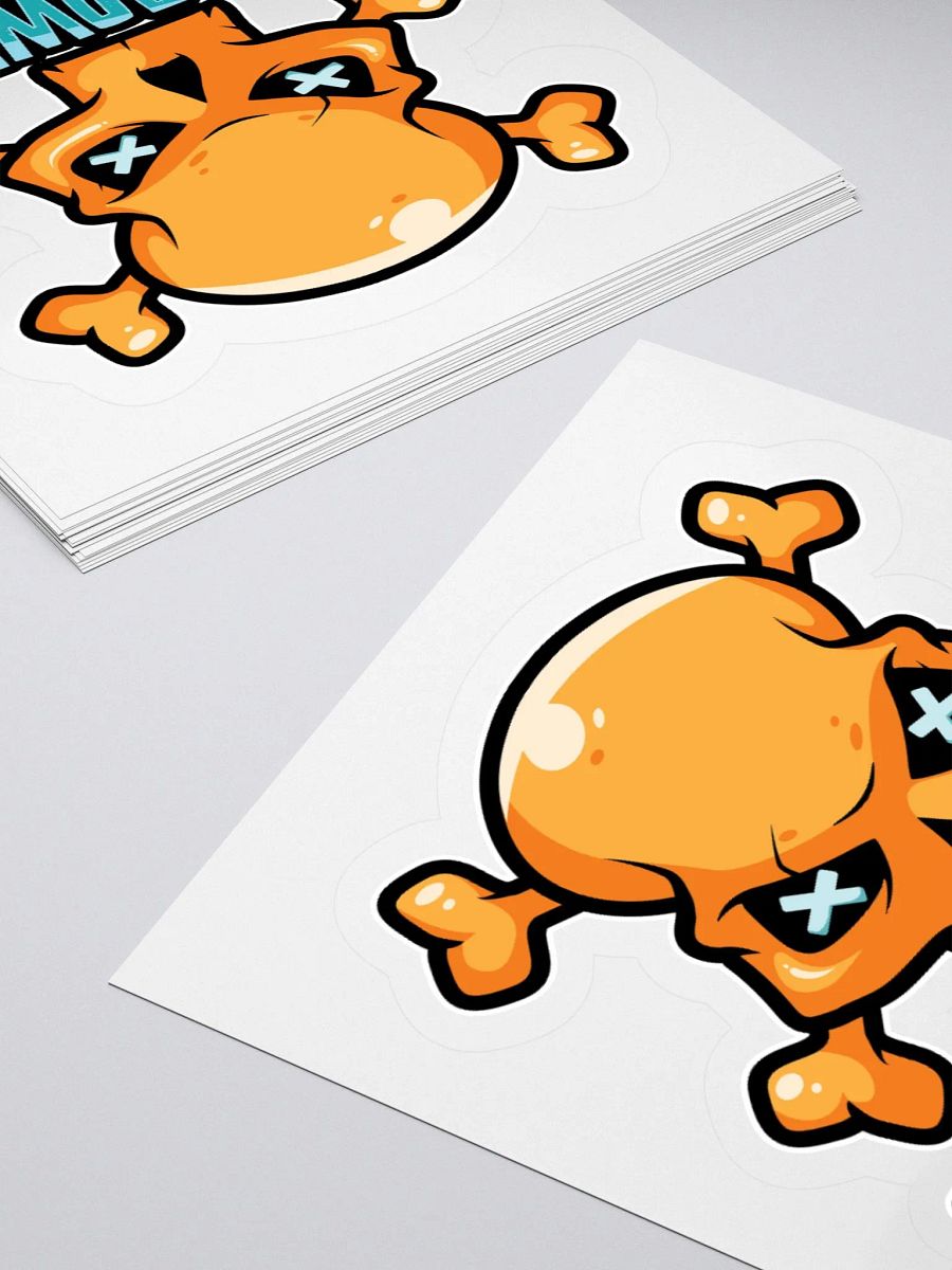 Rum Powered Pirate Sticker | Funny Skull & Crossbones Design product image (10)