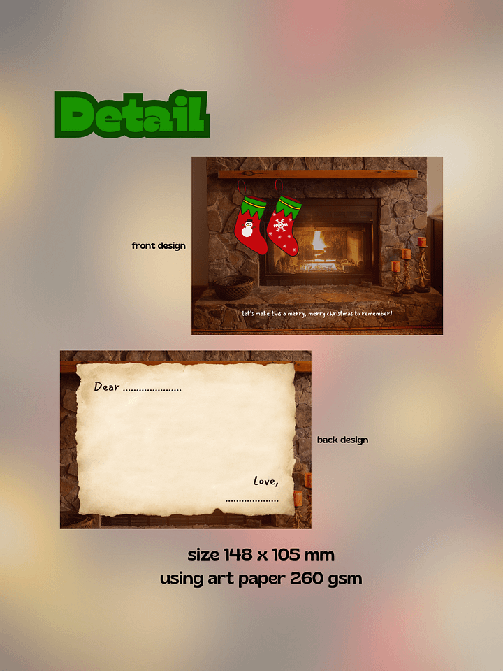 Fireplace Christmas Card - Digital Version product image (2)