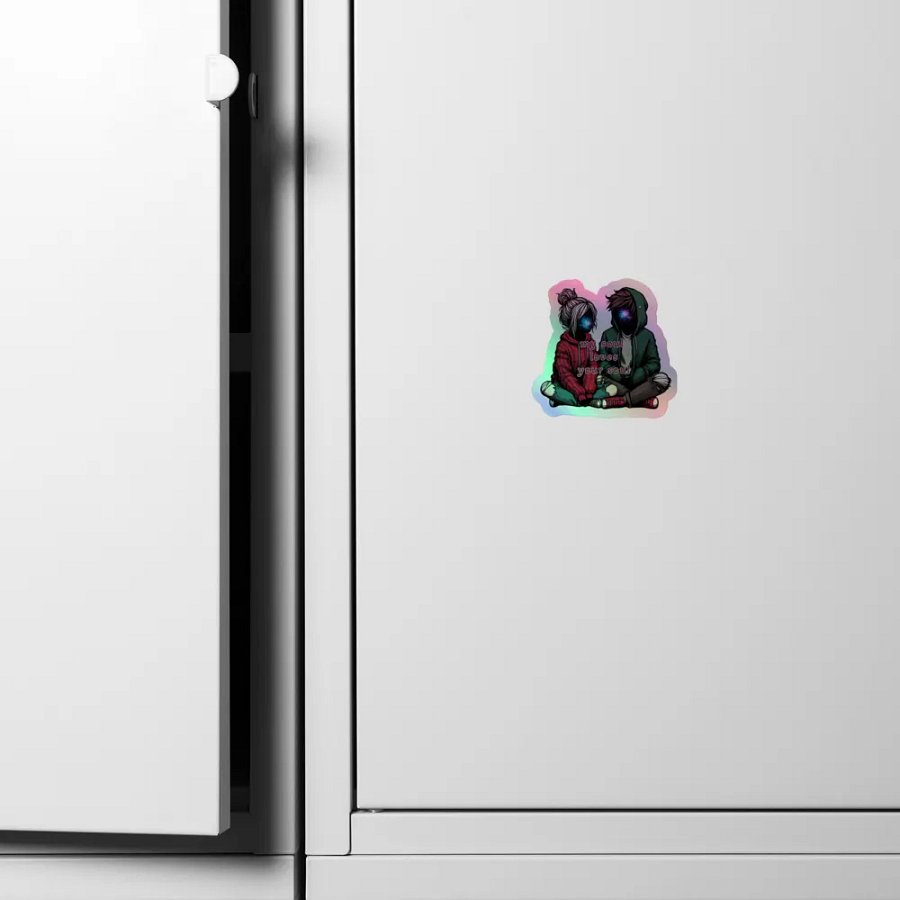 My Soul Loves Your Soul Kiss-Cut Holographic Sticker product image (4)
