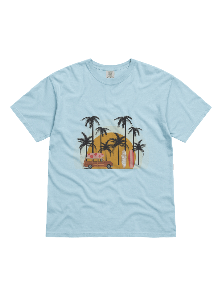 Retro Surf Wagon Tee | Vintage Vibes & Coastal Dreams product image (73)