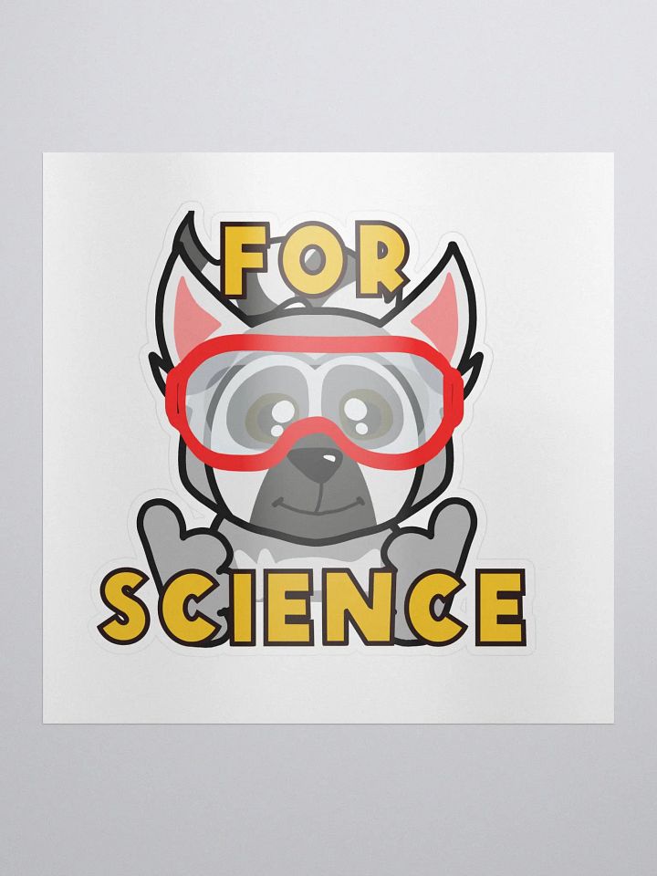 For Science Lemur Kiss-Cut Sticker product image (1)