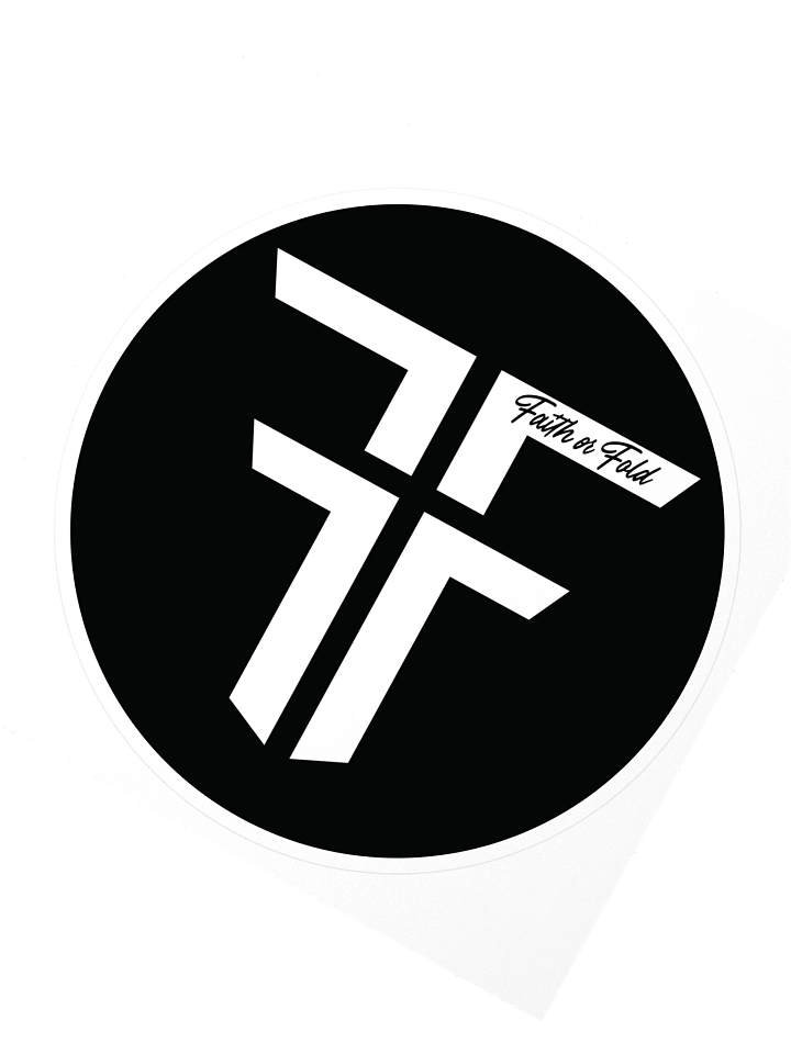 Faith or Fold Logo Sticker product image (2)