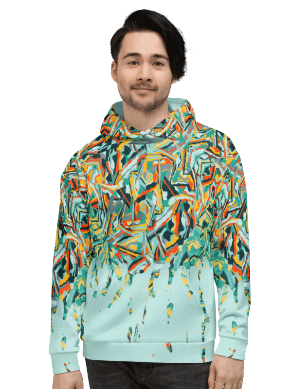 Colorful Destruction | Recycled Unisex Hoodie product image (3)