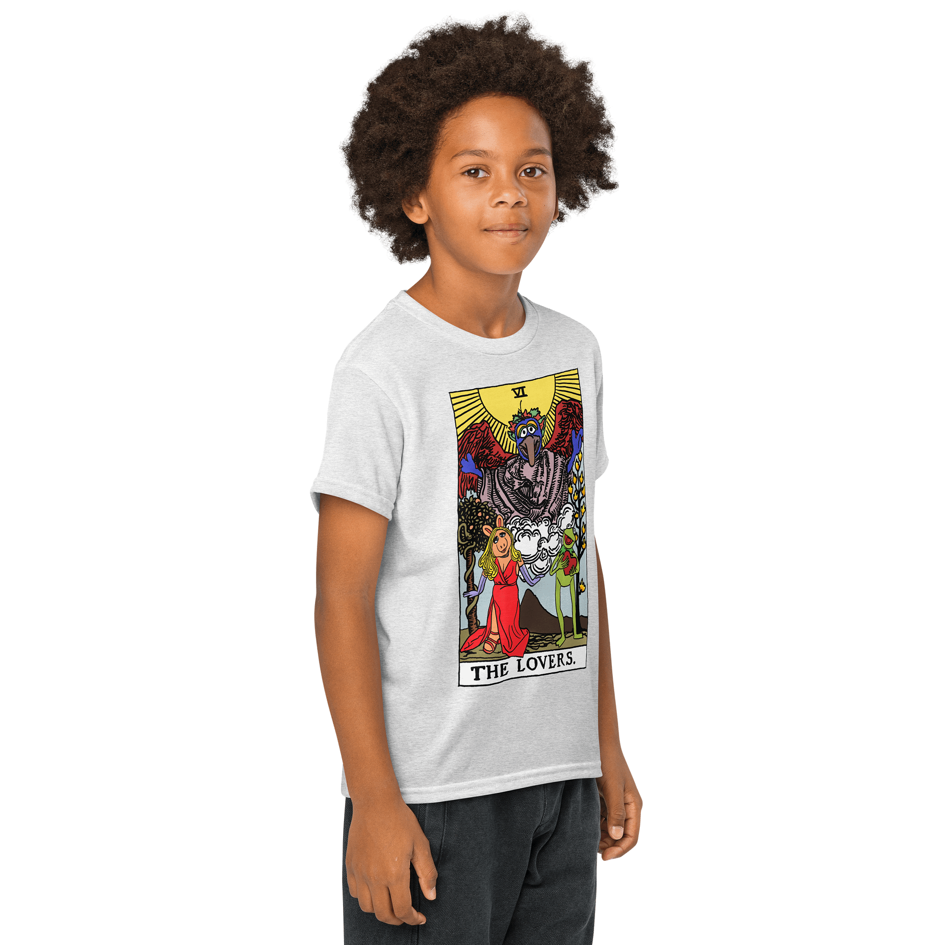 Piggy and Kermit Lovers Tarot Card Kid Shirt product image (69)