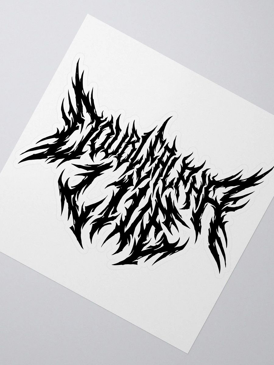Metal Sticker - Black product image (2)