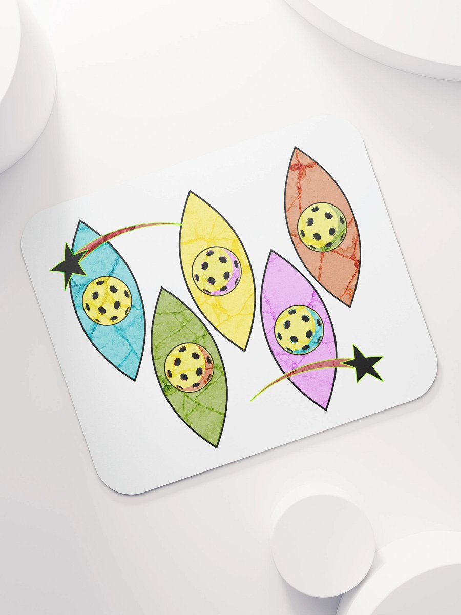 Mid Century Y2K Pickleball Whimsical Mouse Pad product image (5)