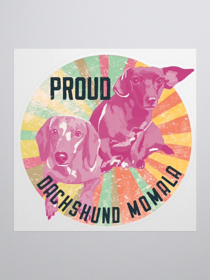 Proud Dachshund Momala Sticker product image (1)