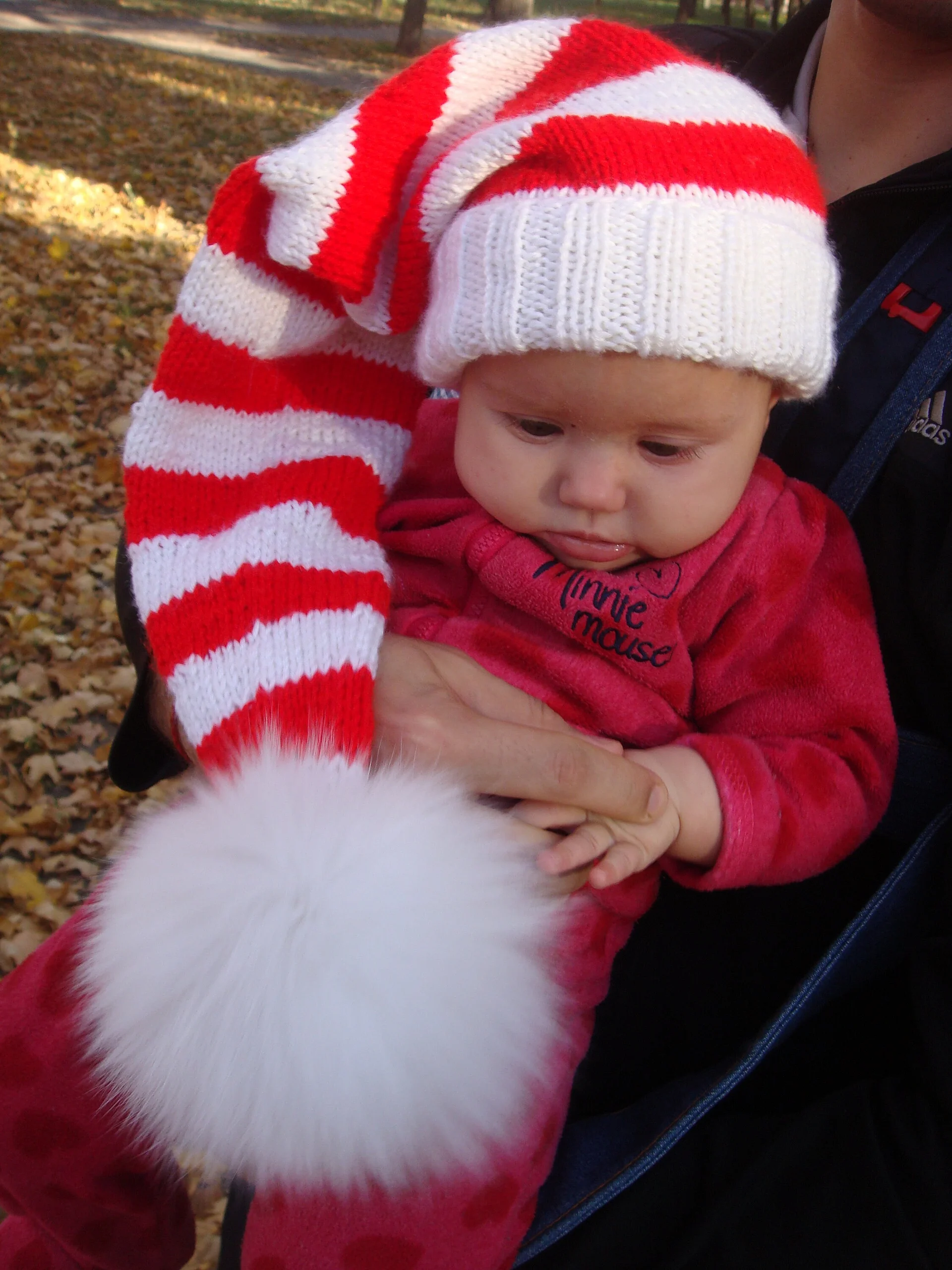 Striped Newborn Baby Santa Hat Pattern product image (4)