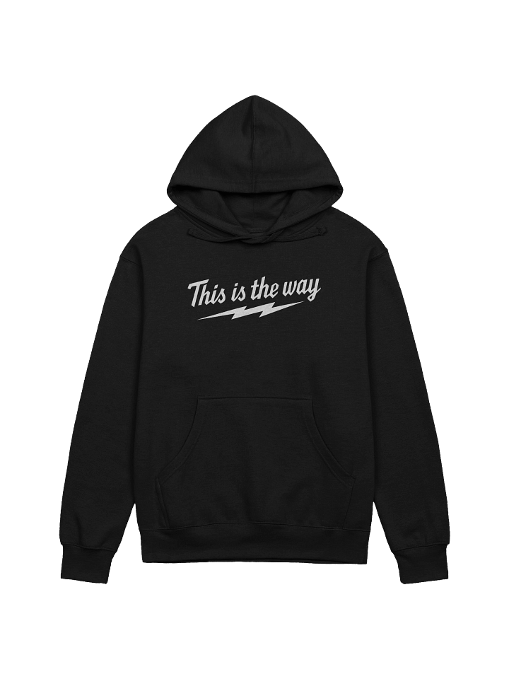 THIS IS THE WAY HOODIE (WHITE LOGO) product image (2)