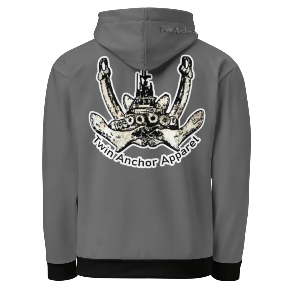 Gray Twin Anchor Logo Hoodie product image (1)