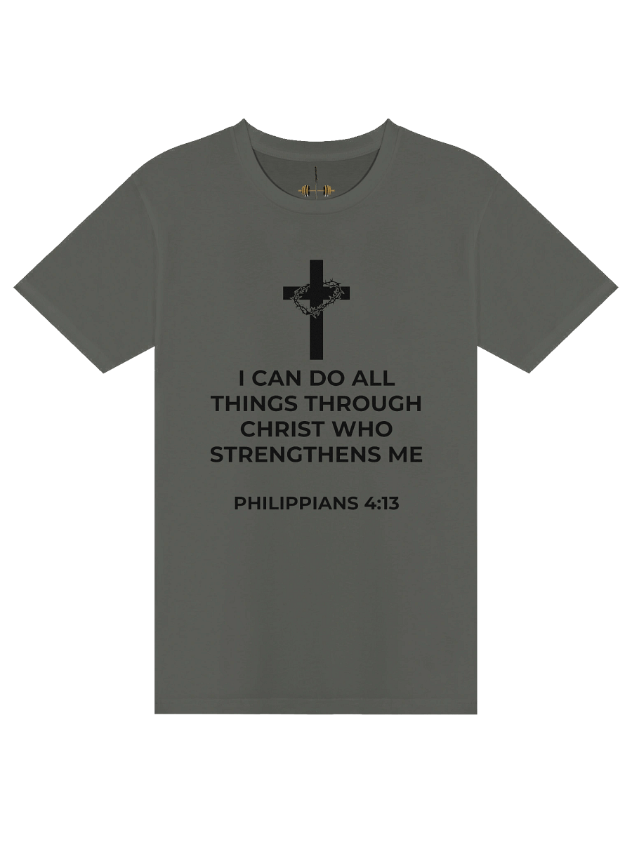 Philippians 4:13 Unisex Tee [Dark] product image (8)