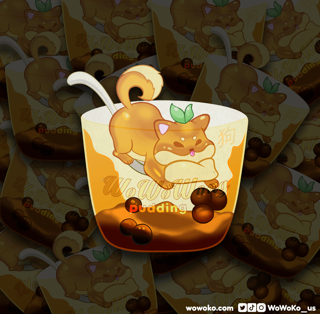 Zodiac Drink - Pudding Dog - Sticker product image (3)