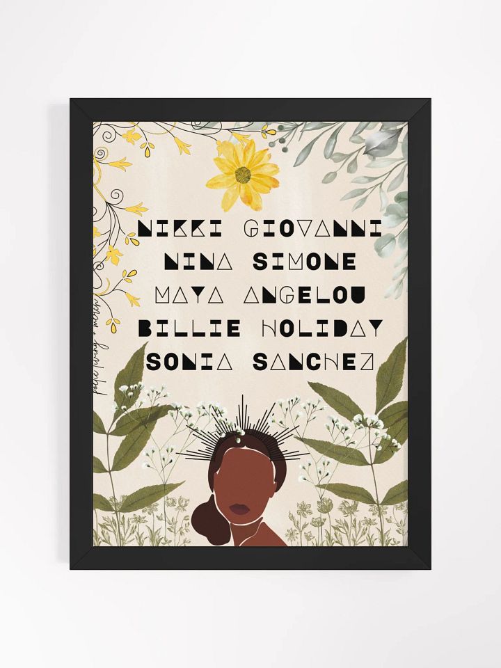 fierce art heroines - framed design product image (1)