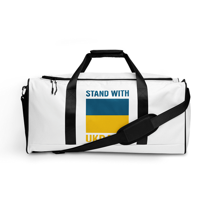 Stand with Ukraine All-Over Print Duffle Bag product image (1)