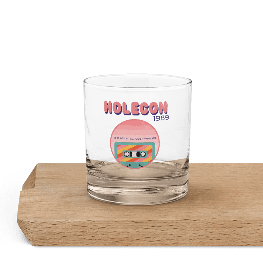 Vintage HoleCon rocks glass product image (9)