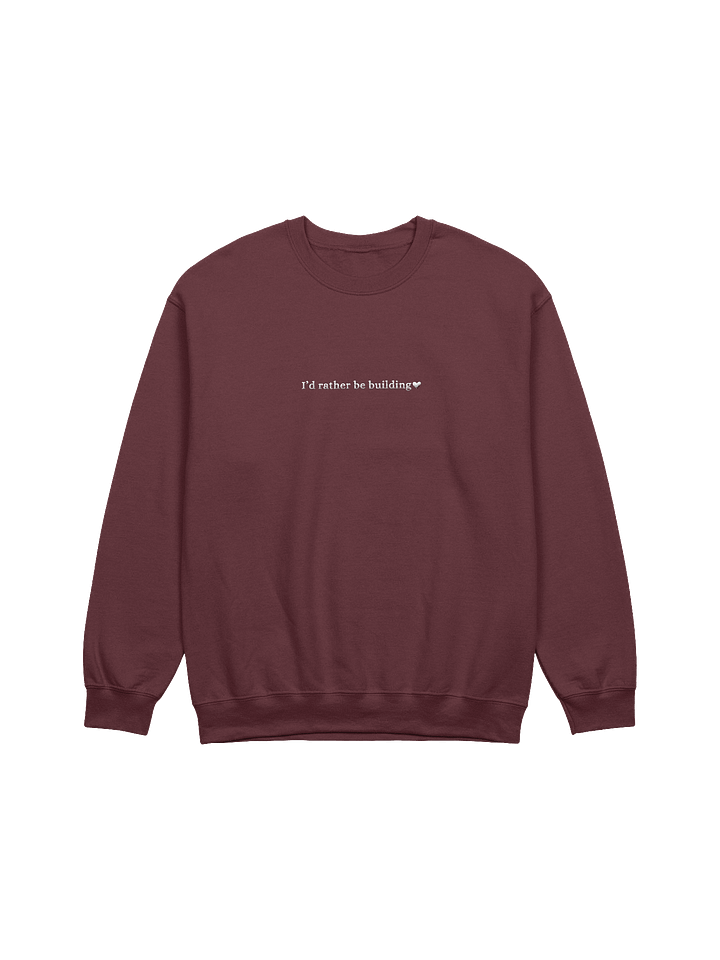 I'd rather be building crew (embroidered) product image (1)