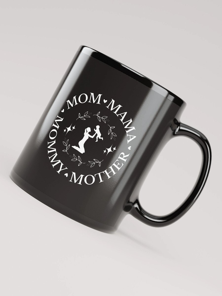 Mom, Mama, 1st Mothers Day Black Glossy Ceramic Mug product image (7)
