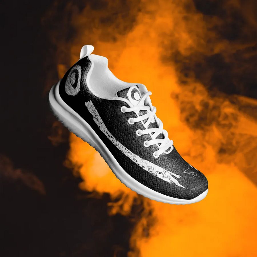 Peacock White on Black Shoe product image (12)