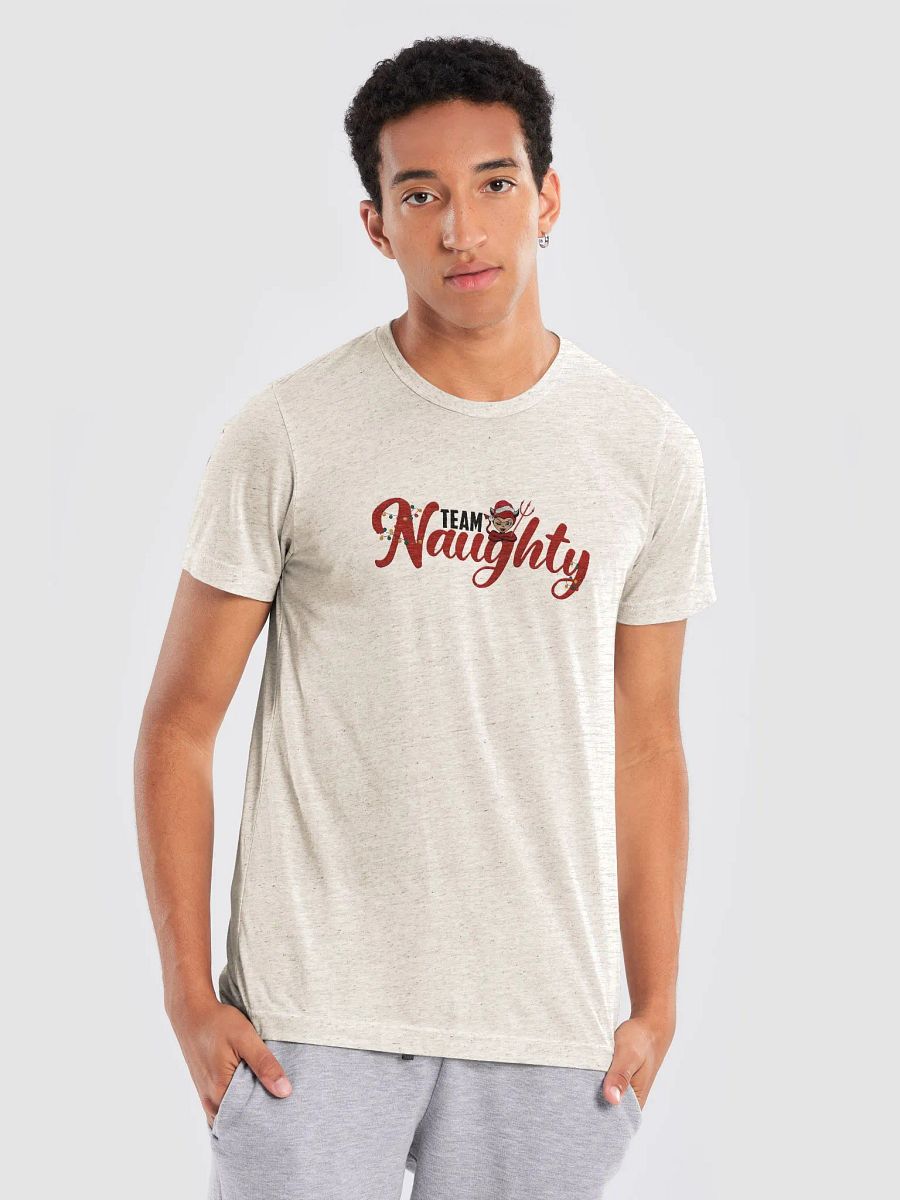 Christmas Naughty Tri blend Tee product image (6)