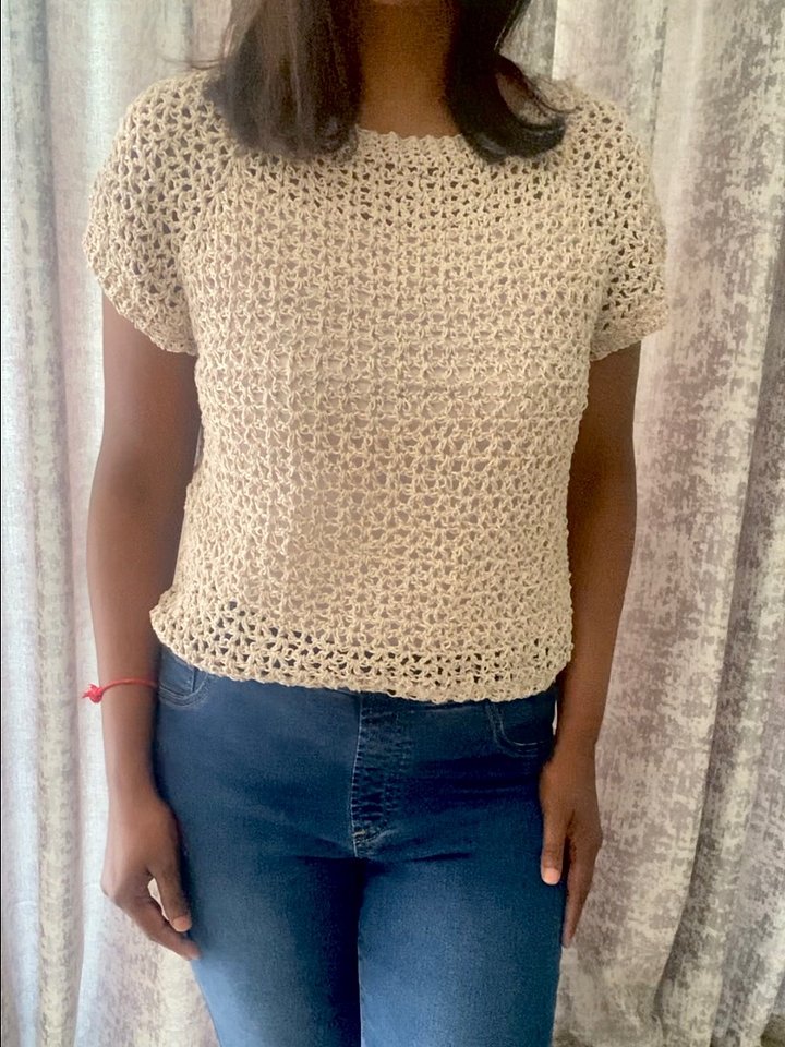 Crochet Raglan VStitch Sweater CHART ONLY product image (2)