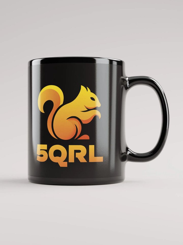 Black Mug with Gold 5QRL Logo product image (1)