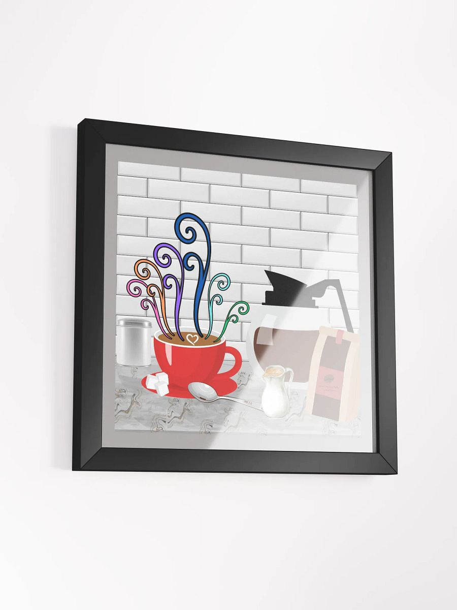 Swirling Coffee Delight Framed Poster product image (6)