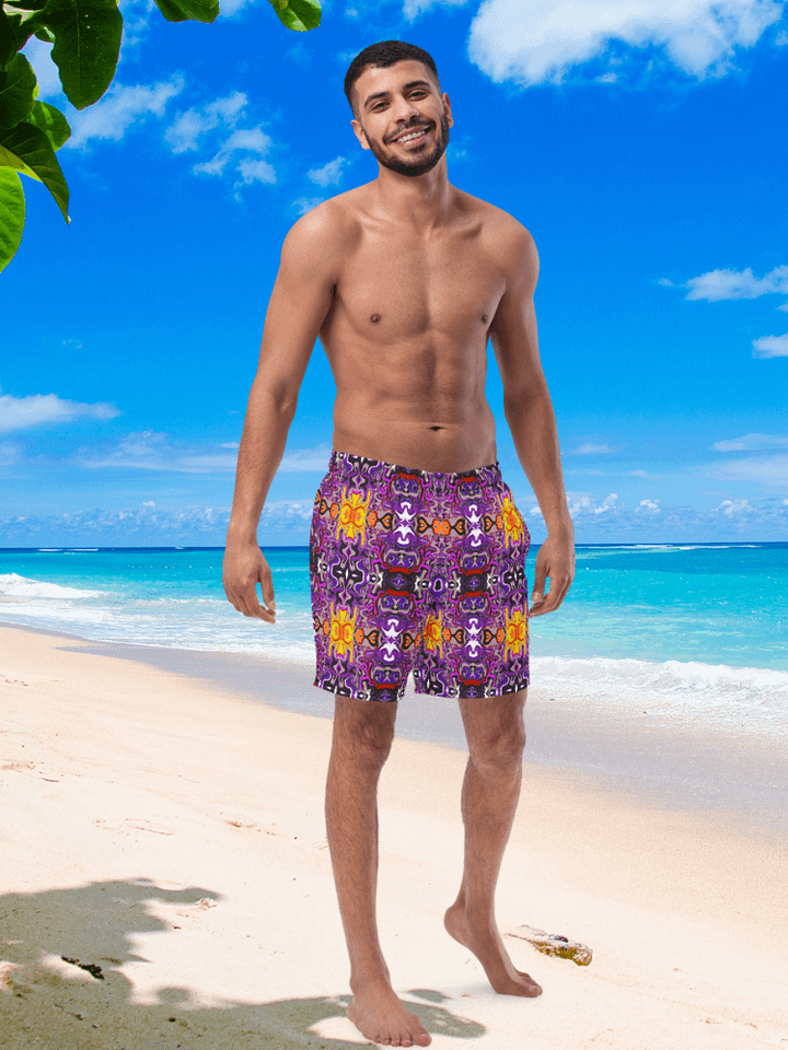 African Inspired Symmetry Design Swim Trunks product image (1)
