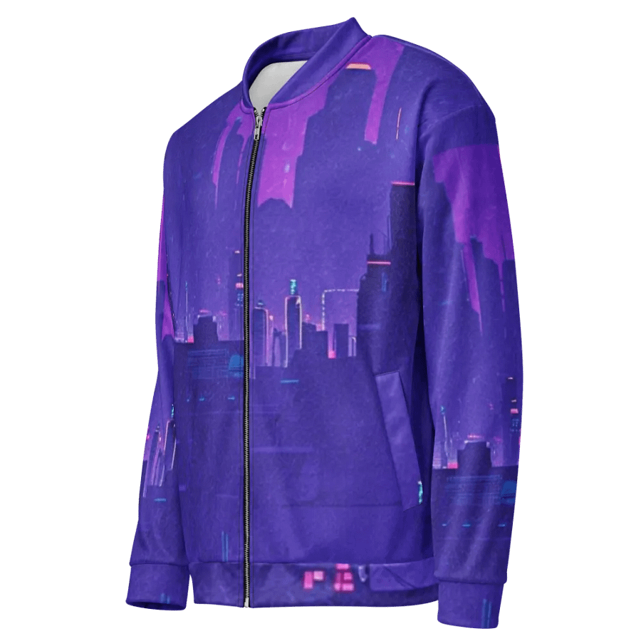 Future Dusk Purple Bomber Jacket –design by Unik Limited Edition (1,977 Worldwide) product image (3)