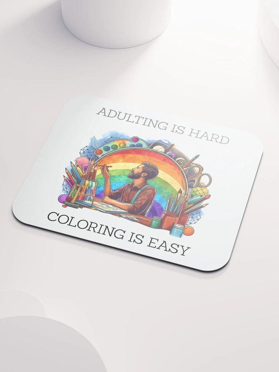 'ADULTING IS HARD' Mouse Pad product image (3)