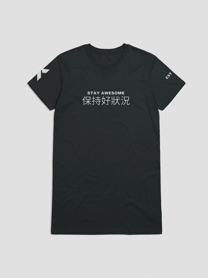 Stay Awesome Printed T-shirt Dress (available in 3 colours) product image (1)