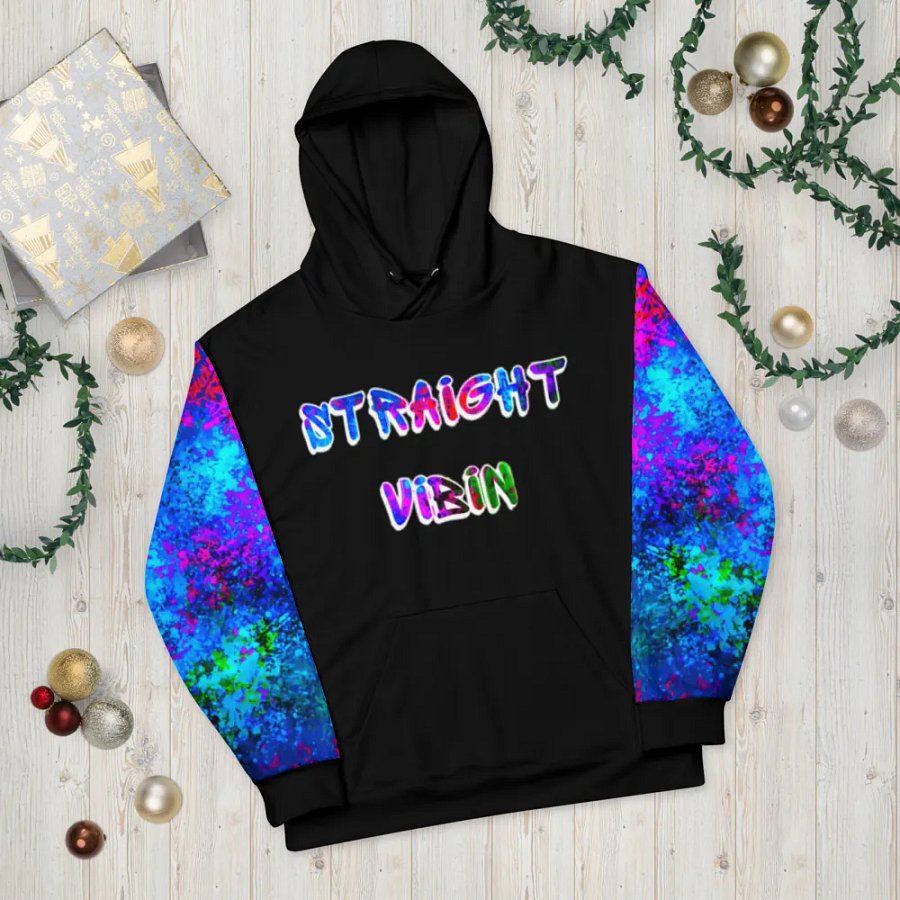 STRAIGHT VIBIN NEON COLOR FADE HOODIE product image (10)