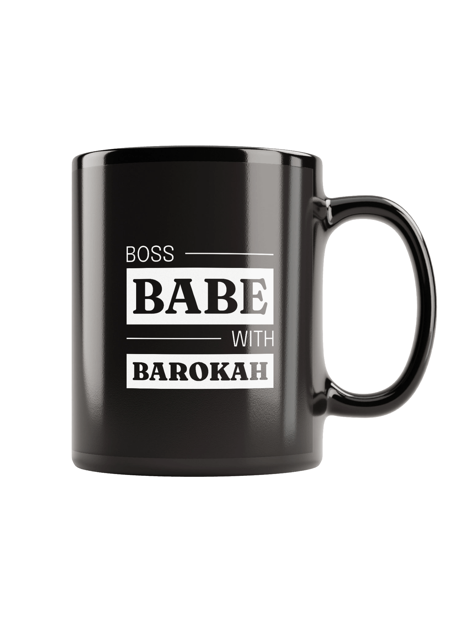 Boss Babe Black Glossy Mug product image (2)
