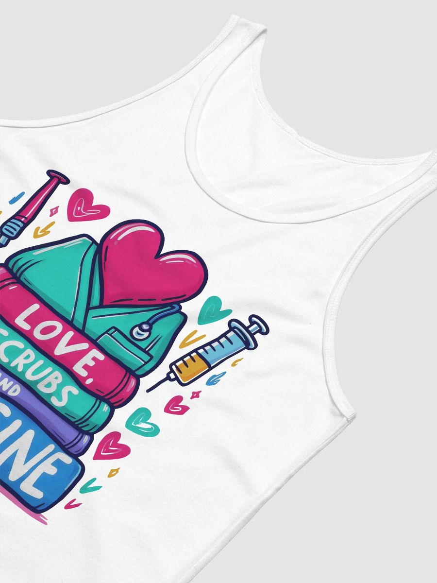 Love, Scrubs, and Medicine Illustrated Tank product image (46)