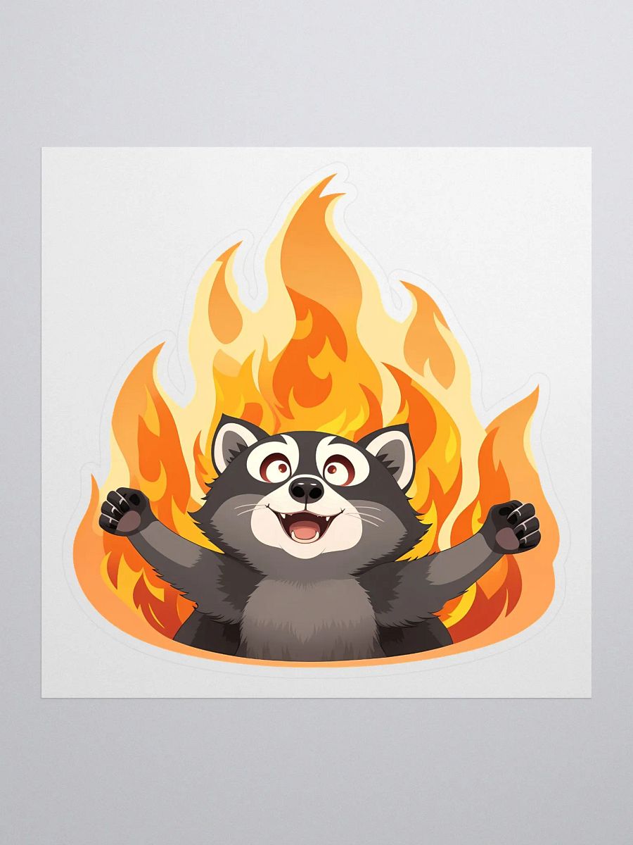 Chaos Raccoon Sticker product image (1)