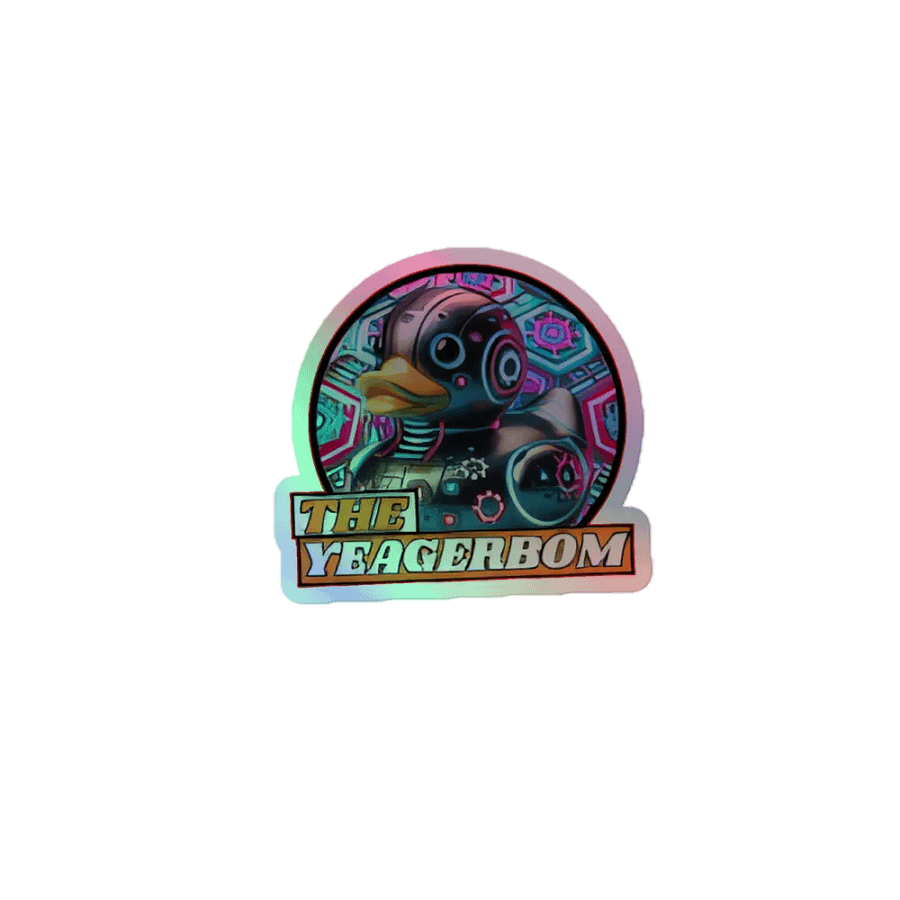 Mechanical Duck Holographic Sticker product image (1)