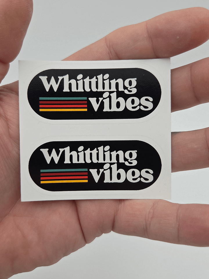 Whittling Vibes Sticker product image (1)