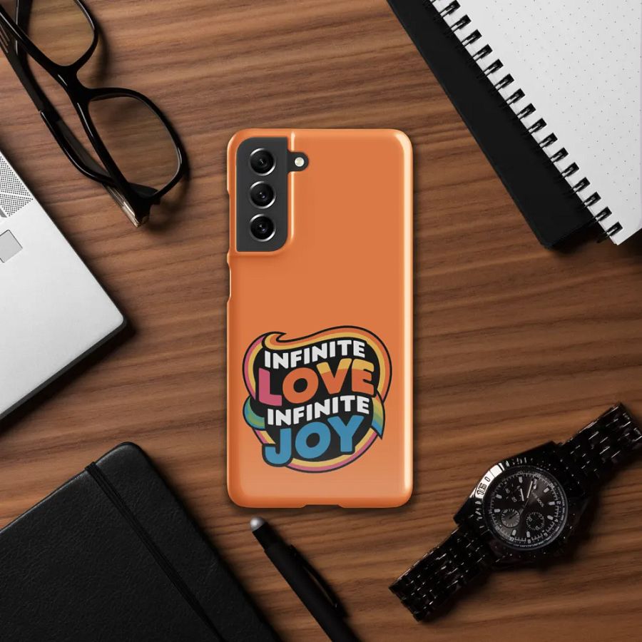 Infinite Love Infinite Joy Snap Case for Samsung (Orange) product image (12)