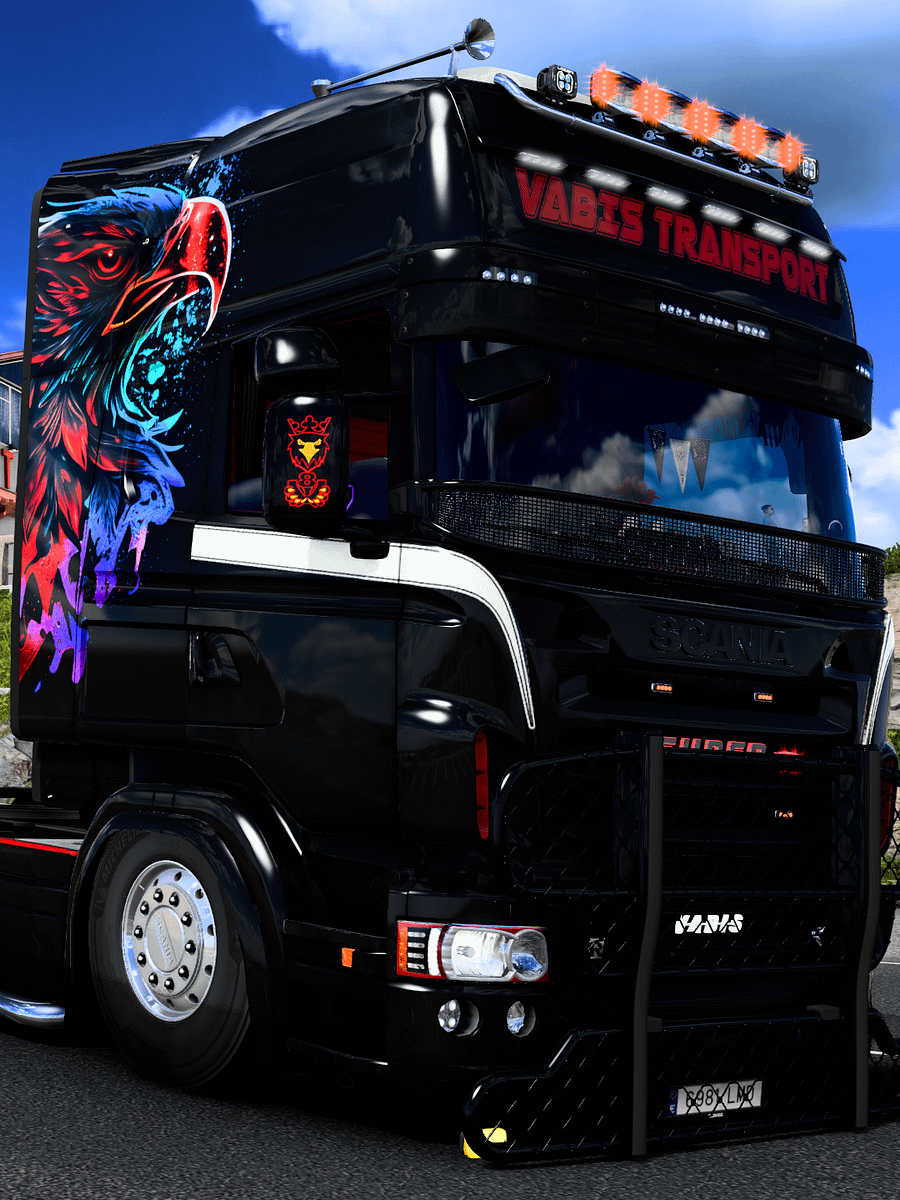 Scania V8 RJL Skin Griffin Vabis Transport! product image (3)