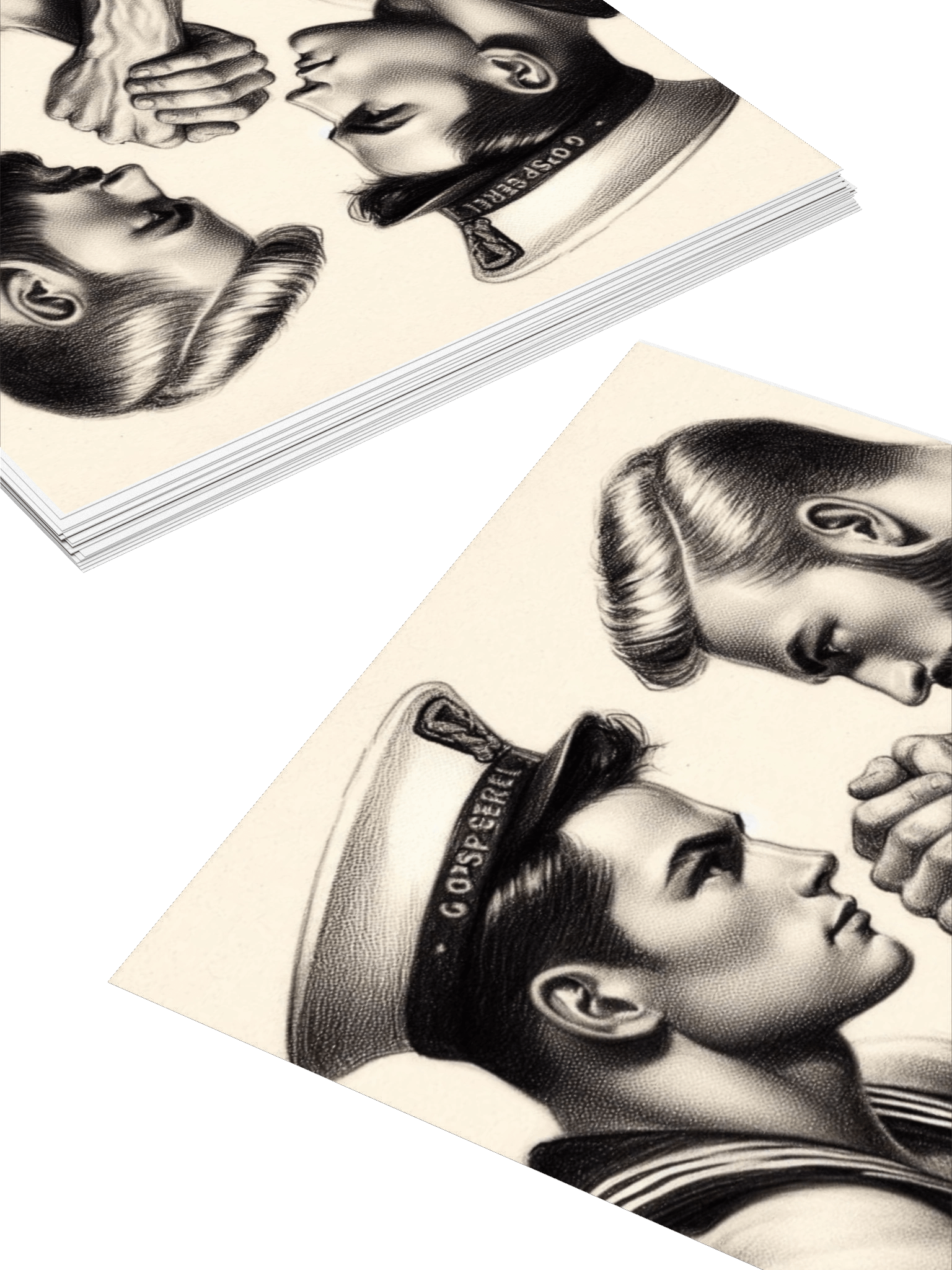 Up Close and Personal: Sailors – Tom of Finland Tribute Gay Pride Graphic Design Sticker product image (4)