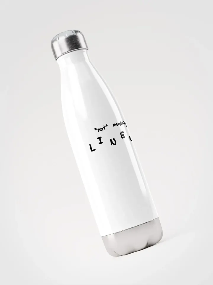 *not* mentally linear stainless steel water bottle product image (1)