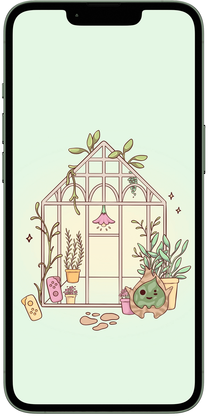 Greenhouse Green Phone Background product image (1)