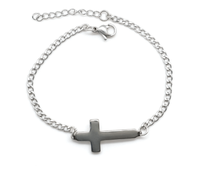 Stainless Steel Silver Tone Faith Bracelet product image (2)