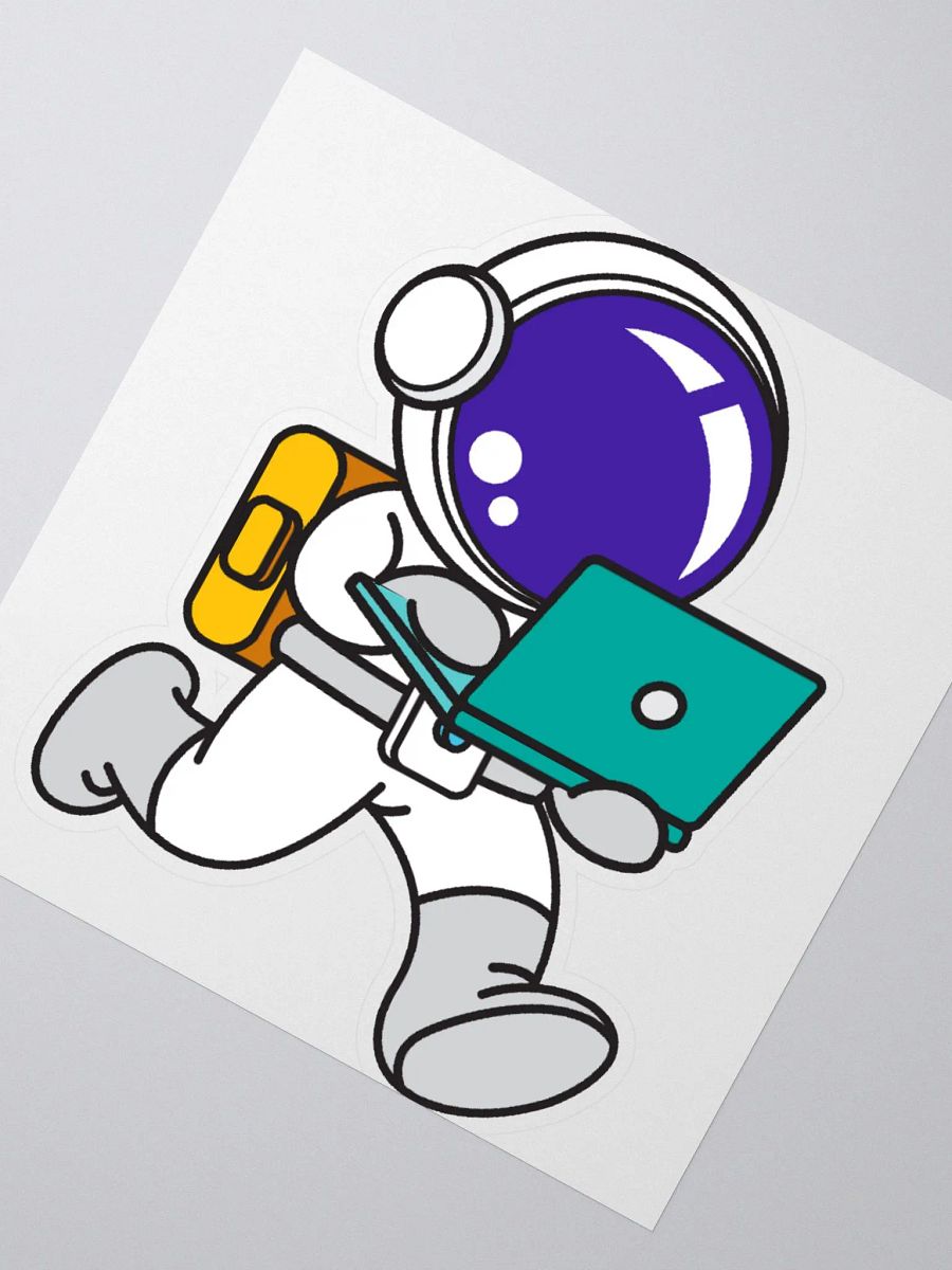 Astronaut Laptop Sub Badge Sticker product image (2)