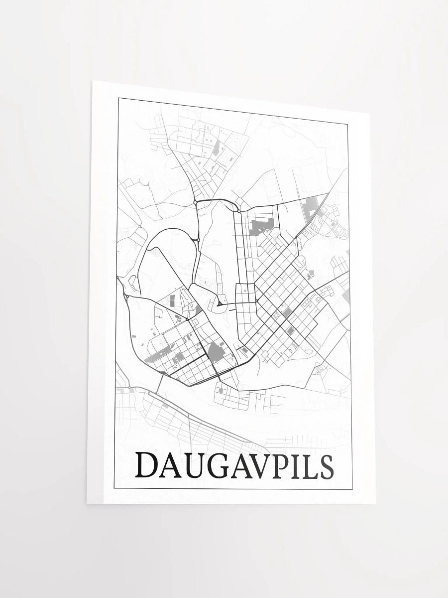 Daugavpils, Latvia, city map print product image (12)