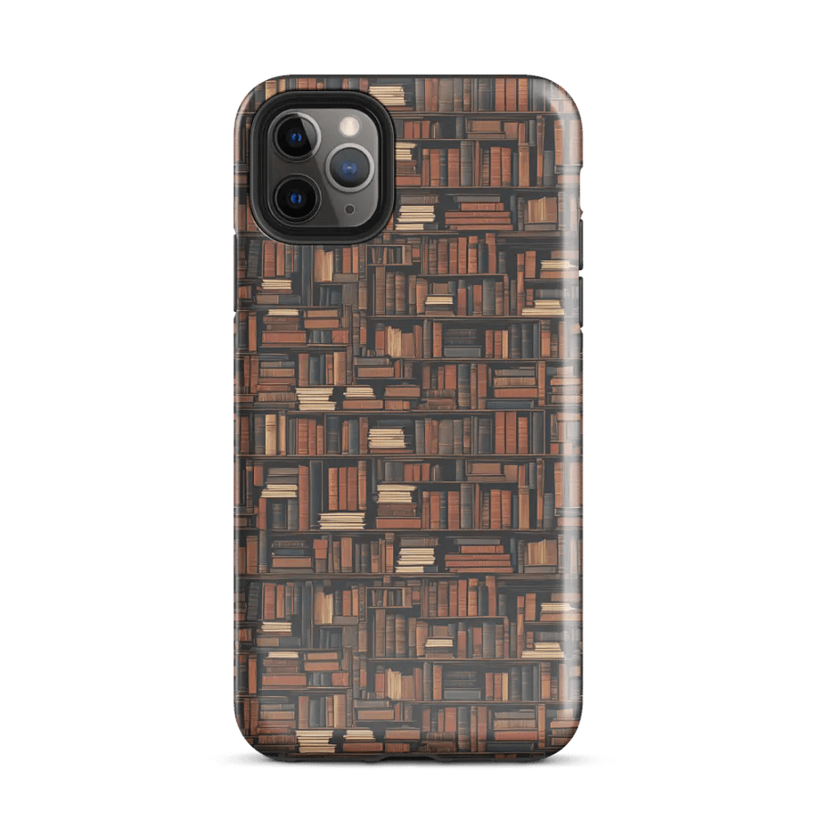 Bookshelf Pattern Books iPhone Tough Case product image (2)