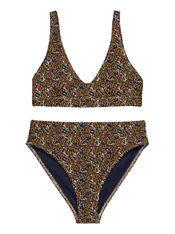 Tiger Flower | Recycled High Waisted Bikini Bottom product image (7)