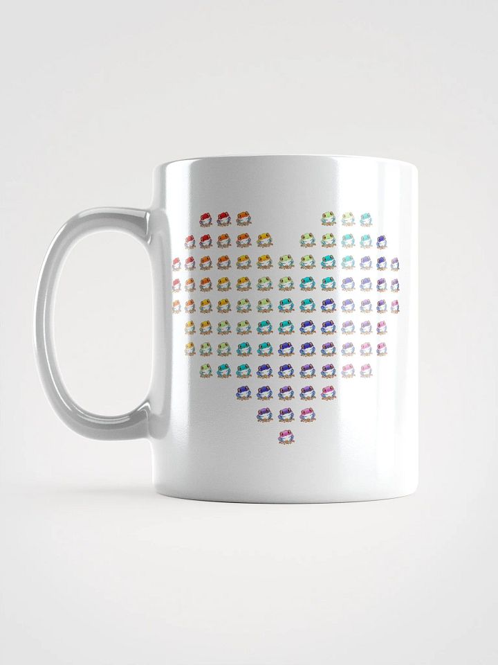 Rip the Frog Pride Heart White Glossy Mug product image (1)