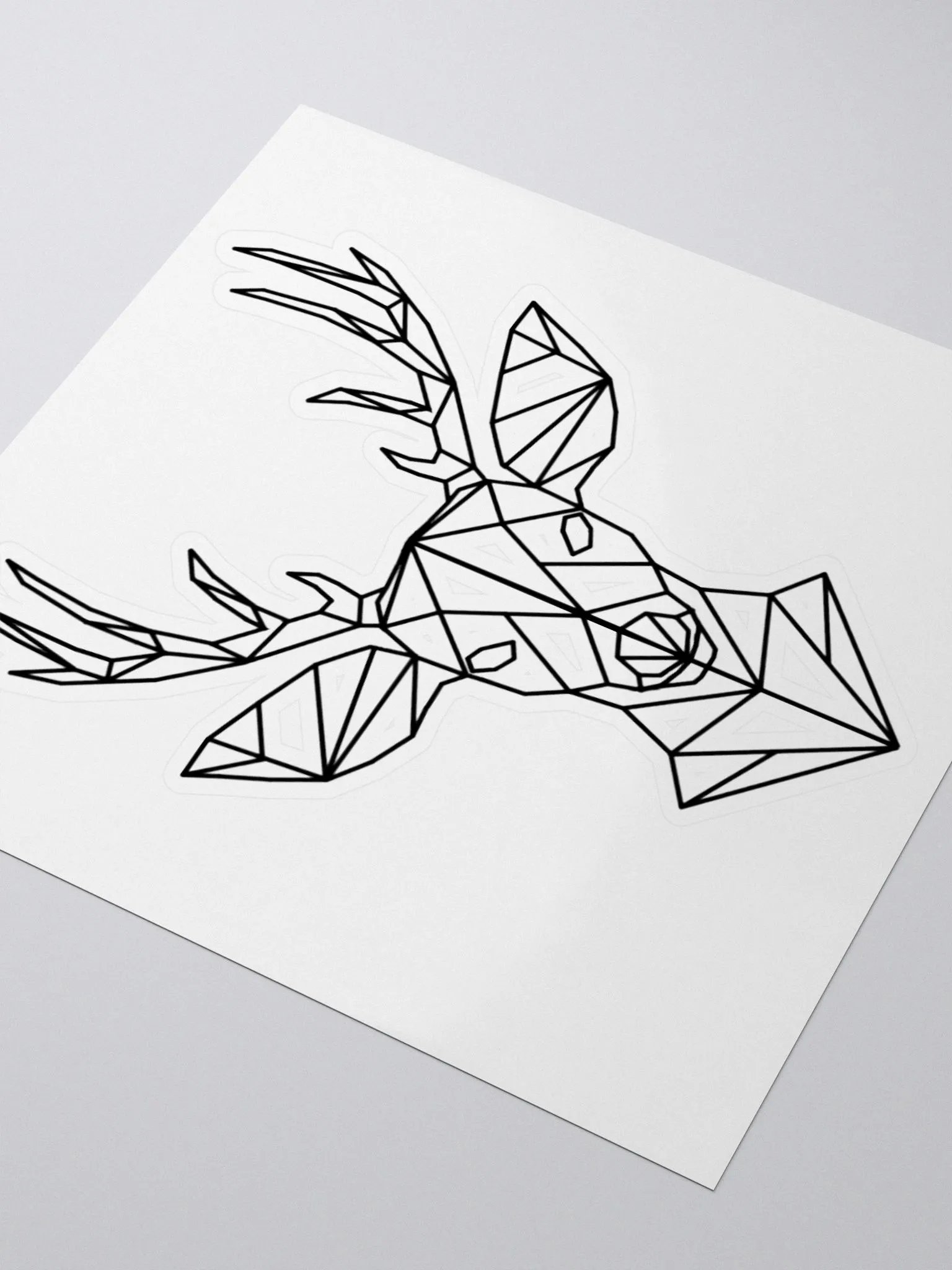 Fractal Deer Kiss-Cut Sticker product image (5)