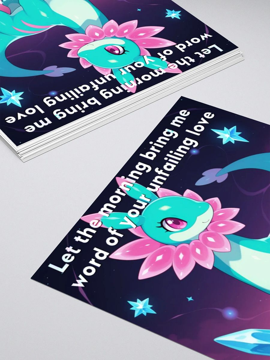 Bible Cuties Nicole - Let the morning bring me word of your unfailing love Sticker product image (8)